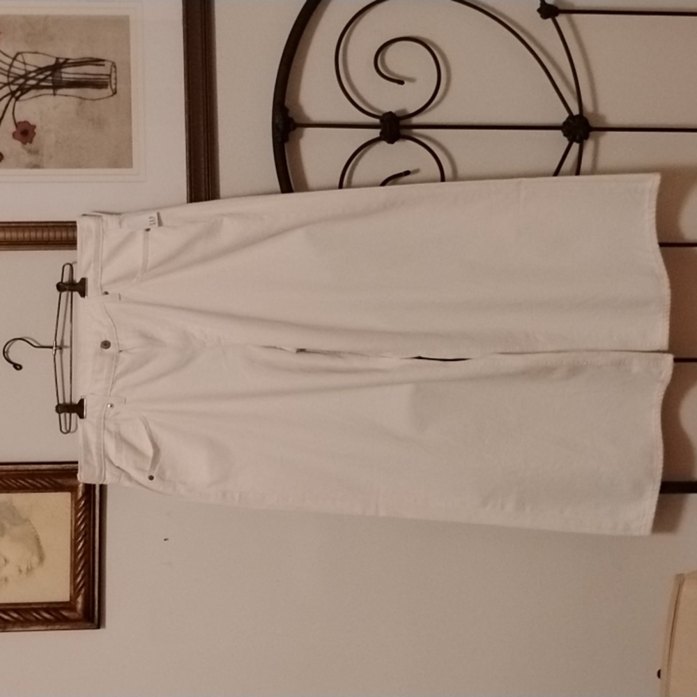 GAP Superbaggy Jeans Off White Size 33/16R NWT